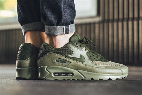 Mens Green Air Max 90 Shoes (2) 